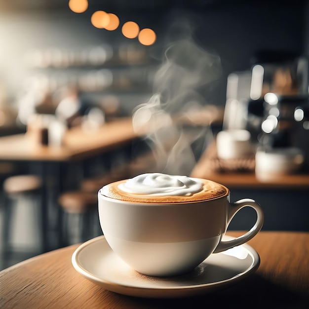 Coffee cup with Coffee beans