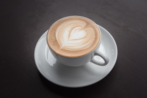 coffee cup on wooden table