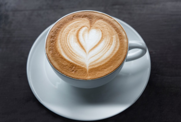 coffee cup on wooden table