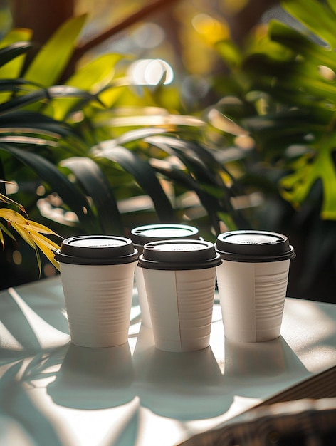 Photo coffee cups