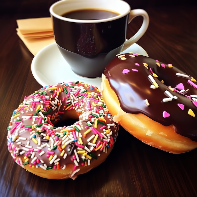 Coffee and donuts the perfect pairing