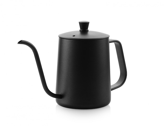 Coffee drip kettle on white background