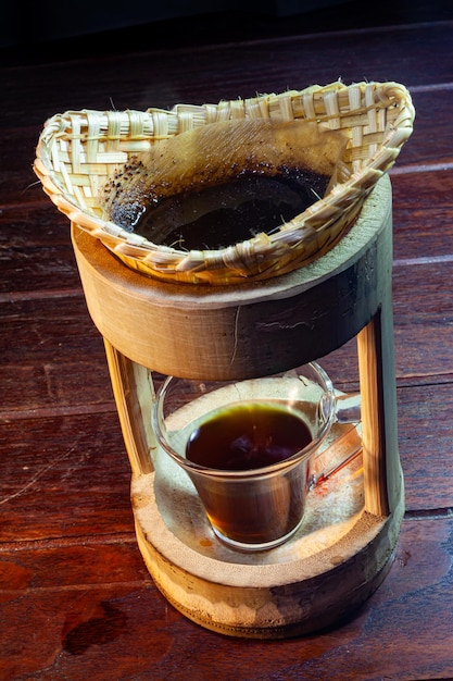 Coffee Dripper Bamboo and accessories