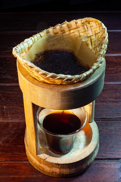 Coffee Dripper Bamboo and accessories