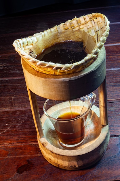 Coffee Dripper Bamboo and accessories