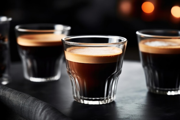 Photo coffee espresso shot crema drink