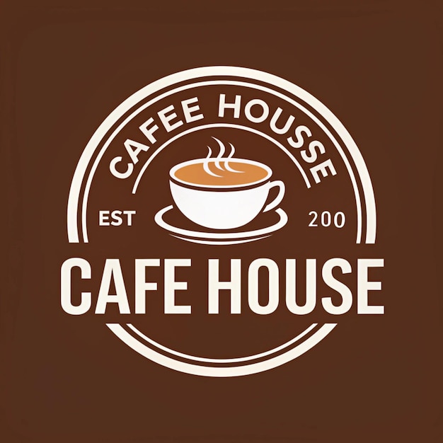 Photo coffee house cafe logo vector