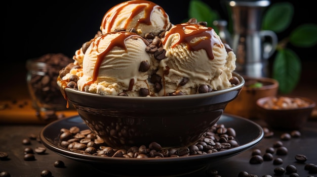 Coffee ice cream