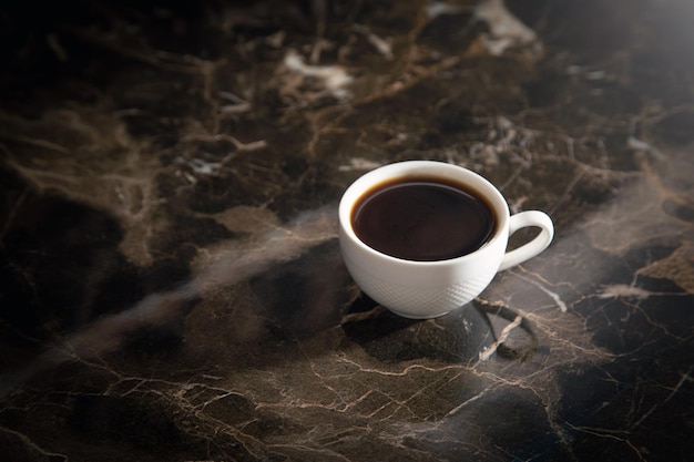 Coffee on kitchen countertop at home