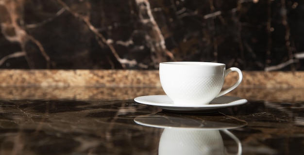 Coffee on kitchen countertop at home