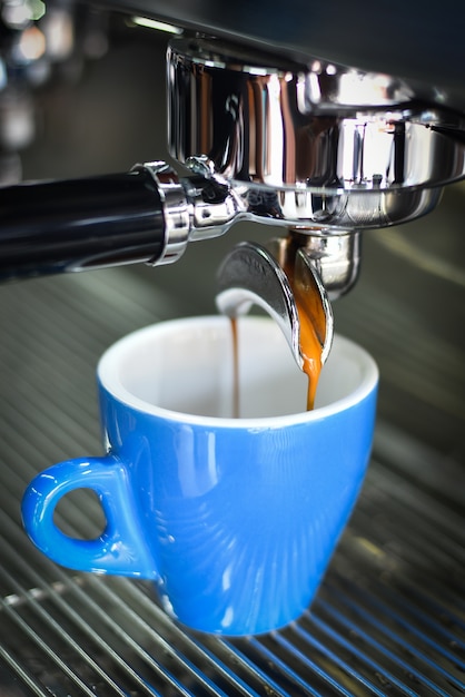 coffee latte art in cafe