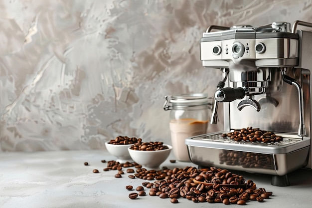 Coffee machine and beans assortment