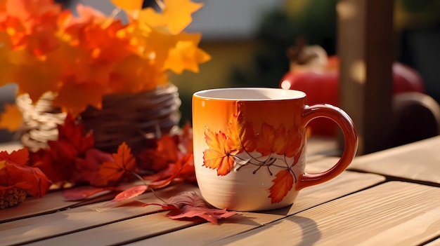 Coffee Mug in Autumn Terrace