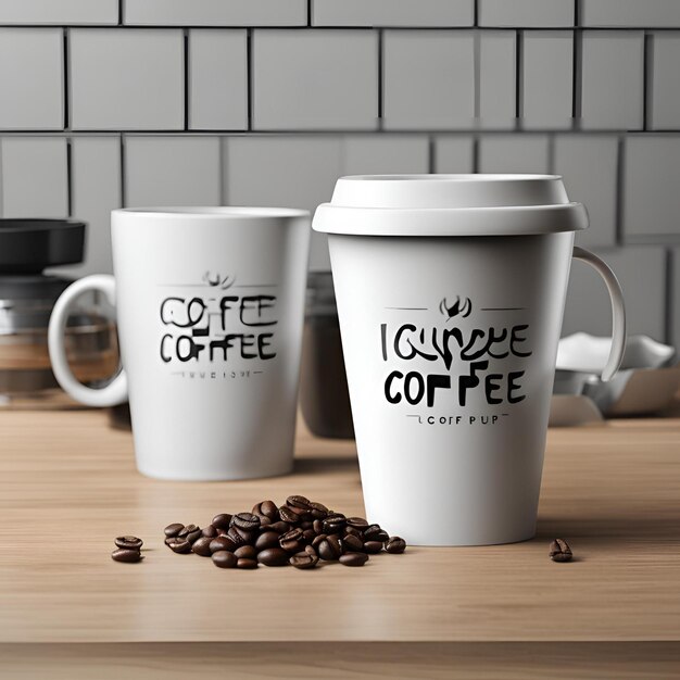 Photo coffee mug mock up