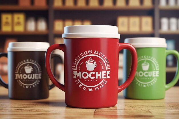 Photo coffee mug mockup for merchandising