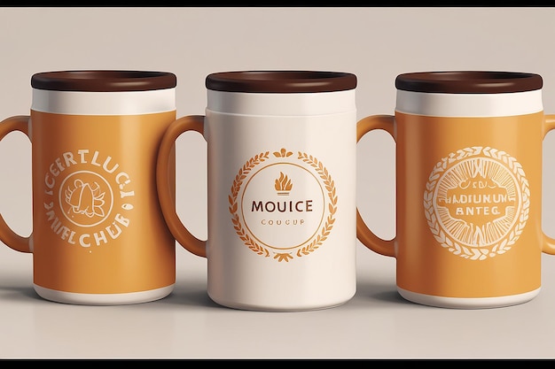 Photo coffee mug mockup for merchandising