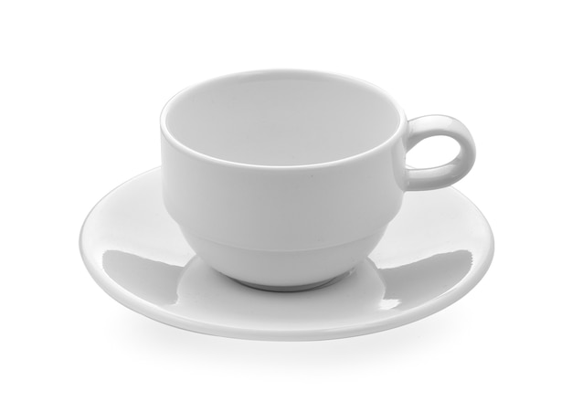 Coffee mug on white background