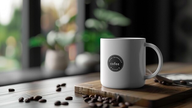 a coffee mug with the words coffee on it