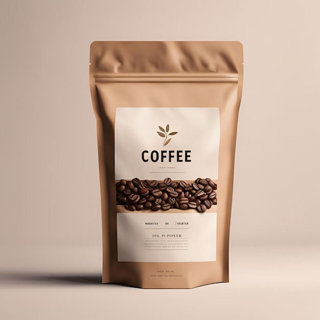 Coffee package mockup