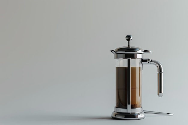 coffee plunger on a white background