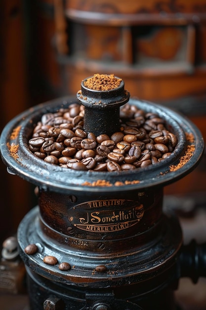 Photo a coffee pot with the words coffee on it