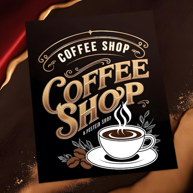 Coffee shop poster design