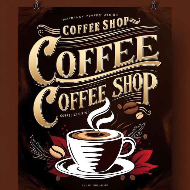 Coffee shop poster design