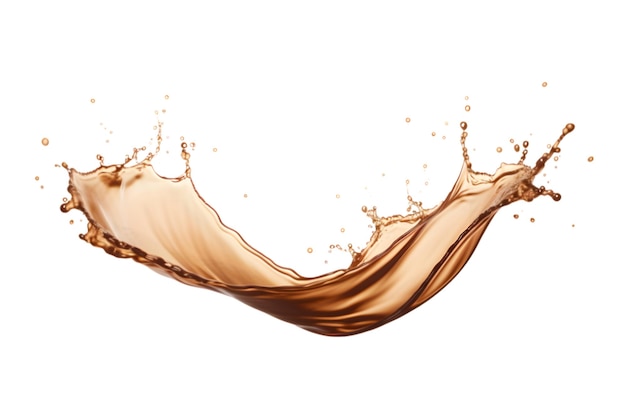 coffee splash isolated on a white background