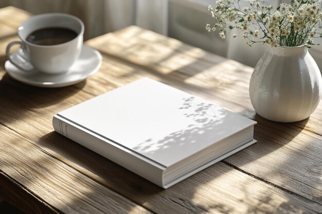 Photo coffee table book mockup