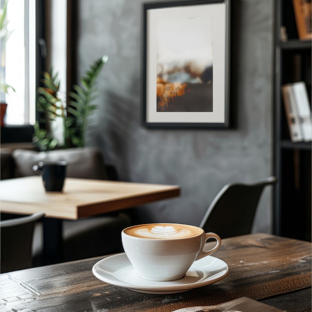 coffee on the table in the interior