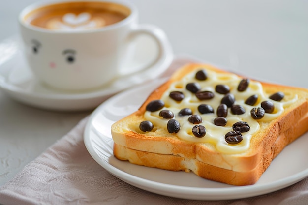 Coffee toast bean product