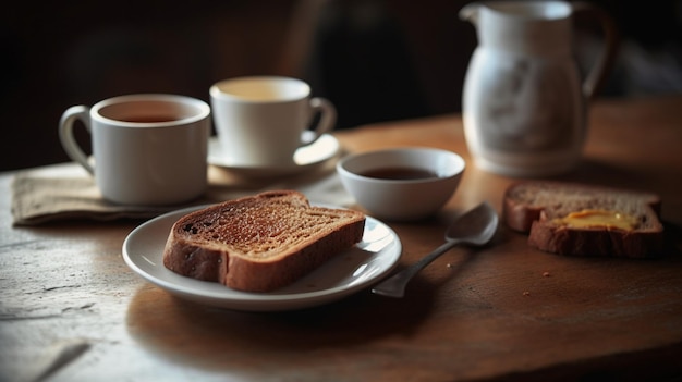 Coffee and Toast A Simple Yet Satisfying Breakfast