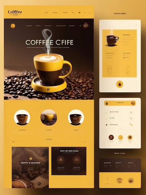 Photo coffee website sells coffee beans and coffee machines