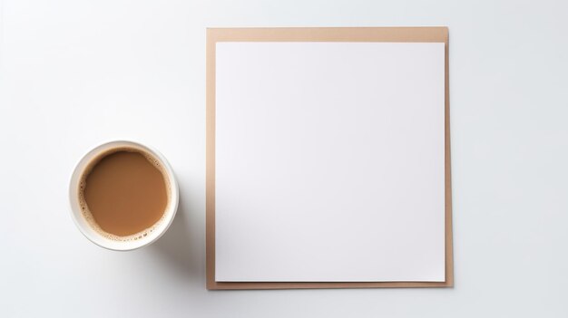 Coffee With Blank Paper