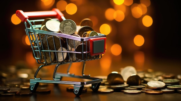 Coins in shopping carts