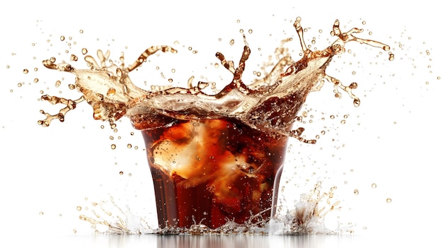 Cola splash background