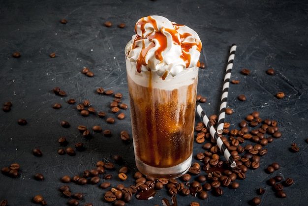 Cold coffee drink frappe (frappuccino)