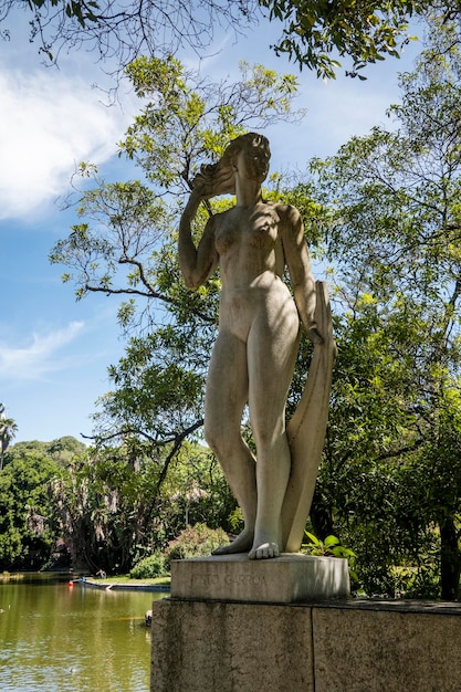 Cold greenhouse female statue