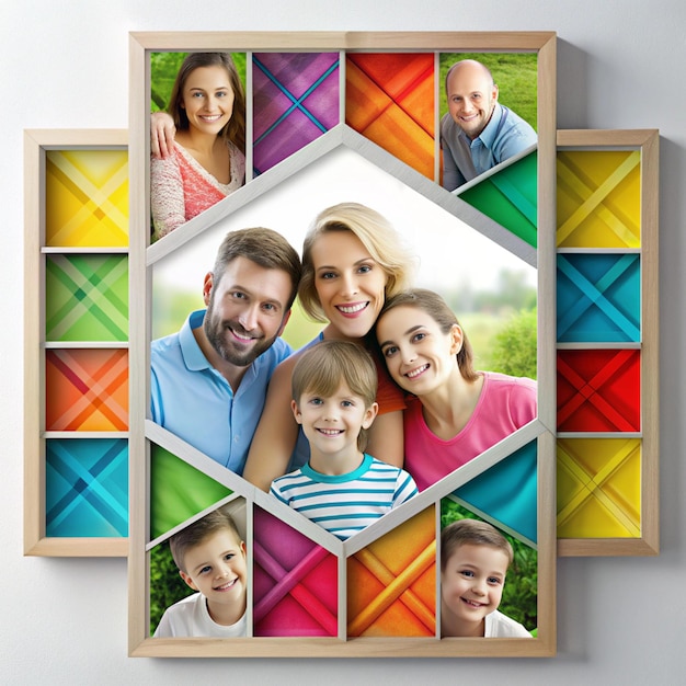 Photo collage photo album photoshop template