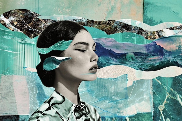 Collage visuals highlighting the journey of ethical fashion from production to use