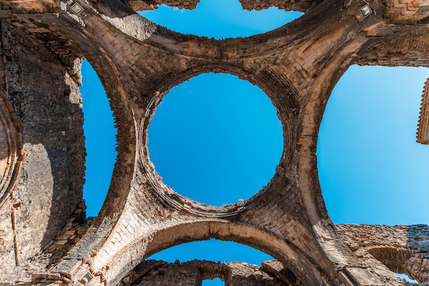 Collapsed dome of the Villaluenga del Rosario Cemetery Cadiz Spain