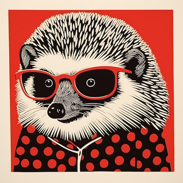 Collection of Amusing and Artistic Pop Art Prints Featuring Endearing funny Animals