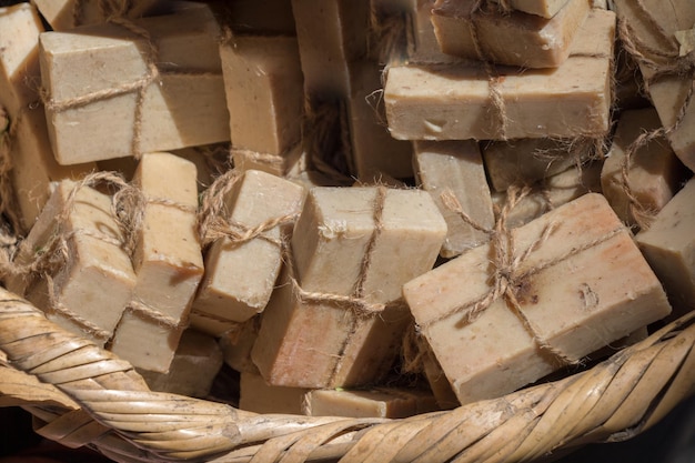 Collection of bars of hand made soap