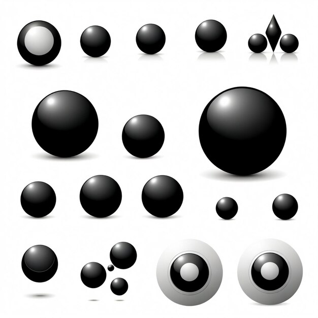 a collection of black and white circles with one that says quot circles quot