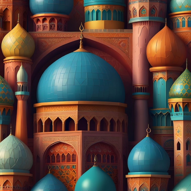 a collection of blue domes and blue domes with a blue dome