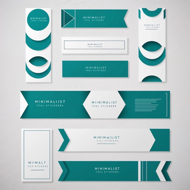 Photo a collection of business cards with the name quot minimal quot on them