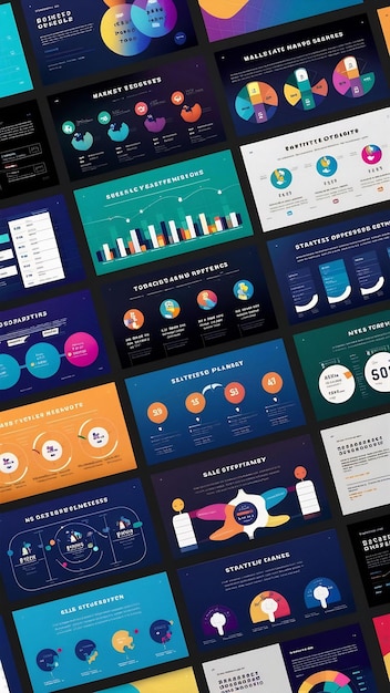 Collection of business infographics