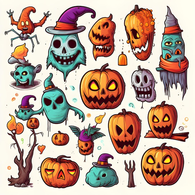 collection of clipart Halloween