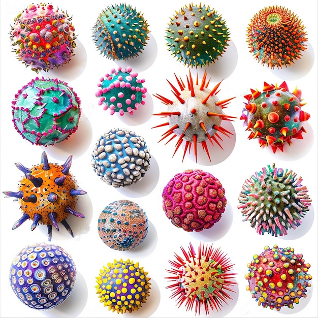 Photo a collection of colorful balls with the word quot the name of the quot pez quot on them