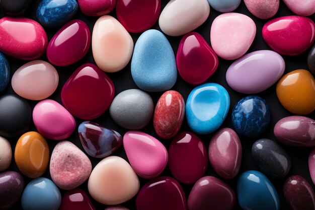 a collection of colorful chocolates with different colors and colors